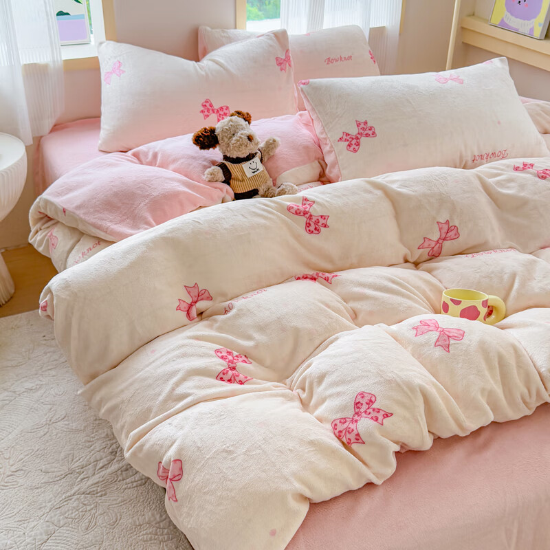 伊路卡 冬季床上用品合集 79元 牛奶绒三件套150*200cm 99元 牛奶绒四件套180*200cm - 线报酷