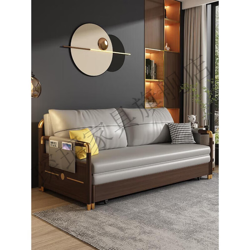 琛玥实木沙发床两用沙发床一体两用实木沙发床多功能可折叠小户型新中