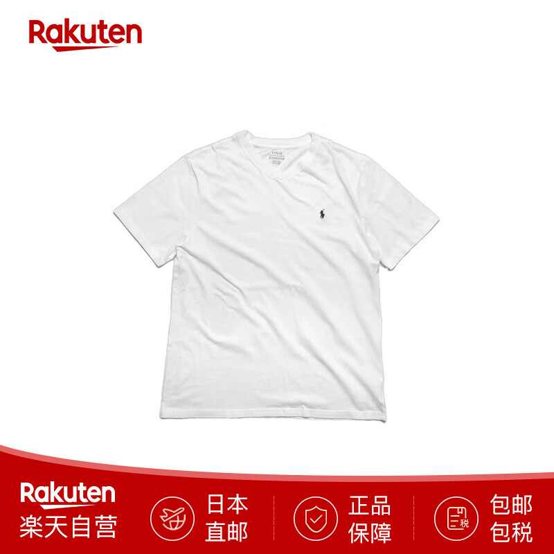 Polo Ralph Lauren拉夫劳伦短袖T恤V领上衣青少年男女同款323 832906 日本直邮 01. 白色 XL (2L)