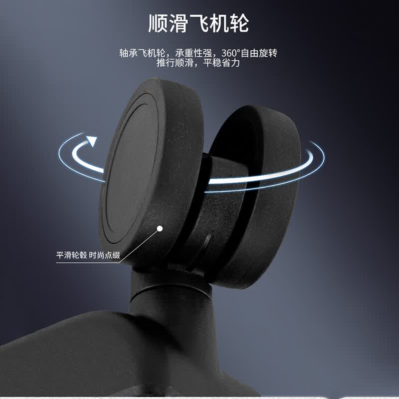 Walker Shop行李箱2026新款【全铝镁合金】20英寸登机箱多功能宽拉杆旅行箱 黑色 20英寸 【品牌独家/可登机/京东物流】