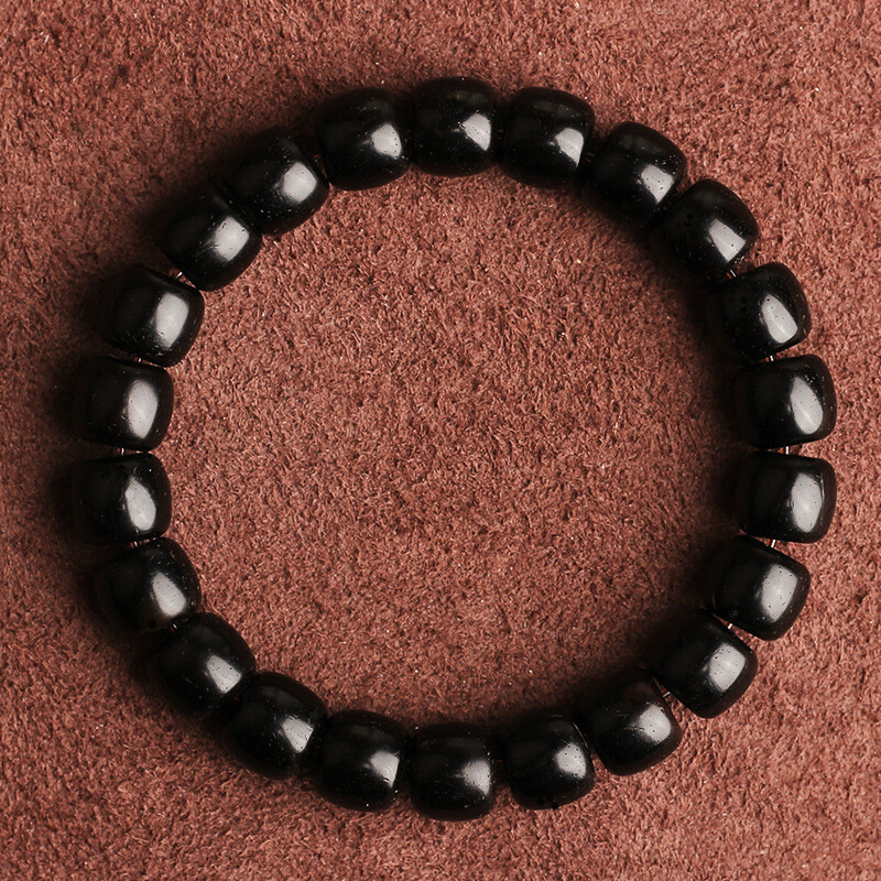 印尼手工老料金椰椰蒂佛珠手串 高抛原色椰壳单圈手链男女士 8mm正圆