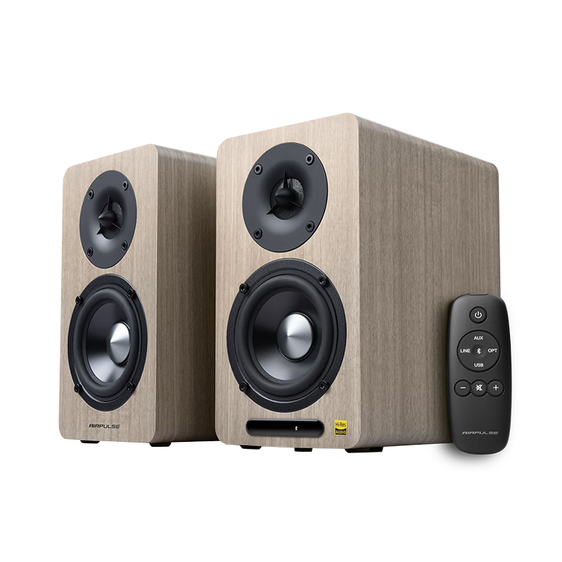 漫步者（EDIFIER）AIRPULSE A60桌面式Hi-Fi蓝牙音箱 电脑音箱 高音质大功率 胡桃木