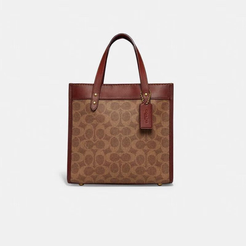 蔻驰(coach) coach蔻驰field 女士手提包 中号时尚托特包 brass/tan