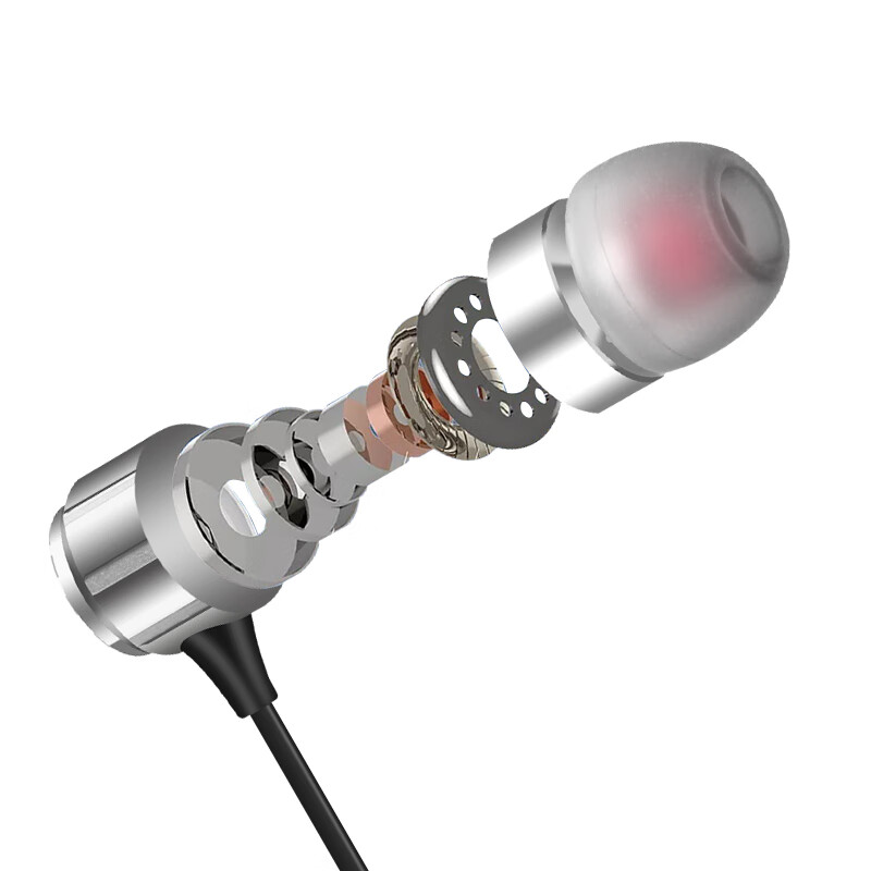 纽曼 （Newmine） JK12 手机支架版金属通用入耳式手机耳机追剧音乐游戏通话线控耳机兼容手机平板电脑等