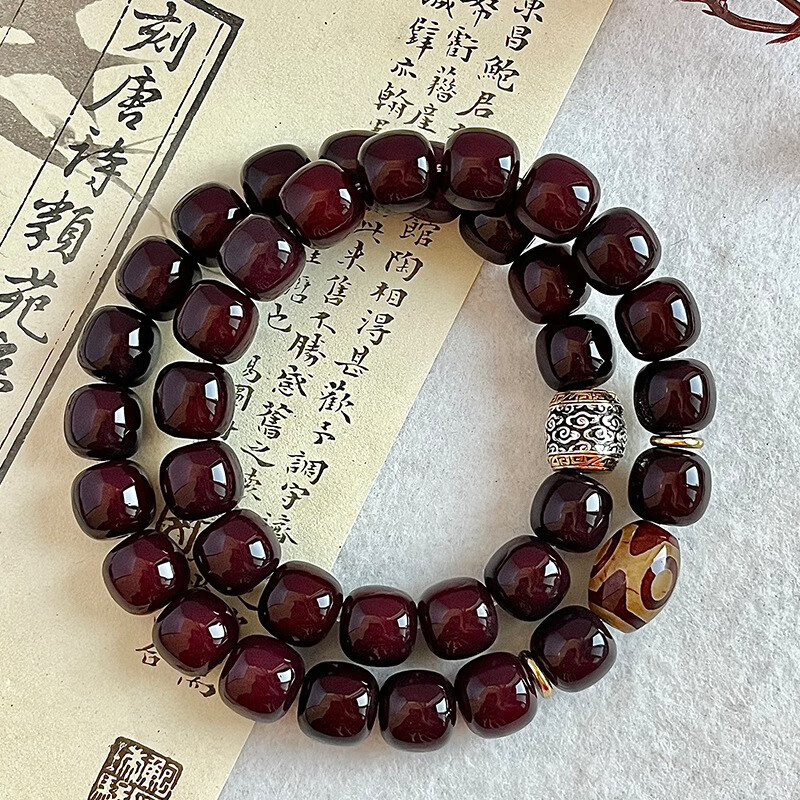 DUTRIEUX菩提手串溏心老料双圈风化绕指柔盘玩手饰佩饰佛珠手持念珠把玩 静默如初【108颗】 11MM