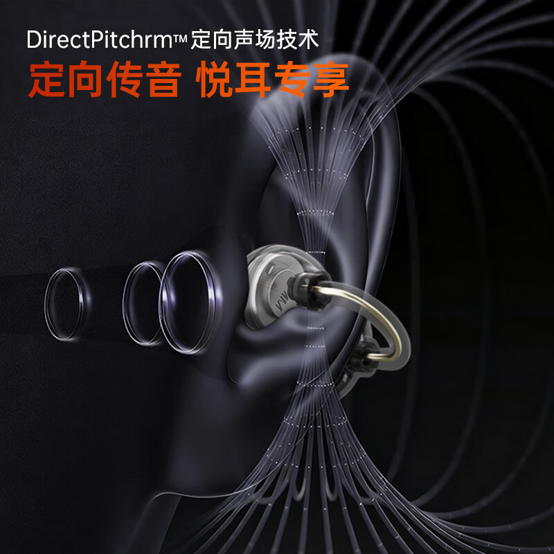 WIWU【EQ调音|空间环绕音效】小云朵耳夹式夹耳式运动耳机开放式无线蓝牙降噪骨传导概念适用苹果安卓 【炫酷黑】l智能AI同步翻译