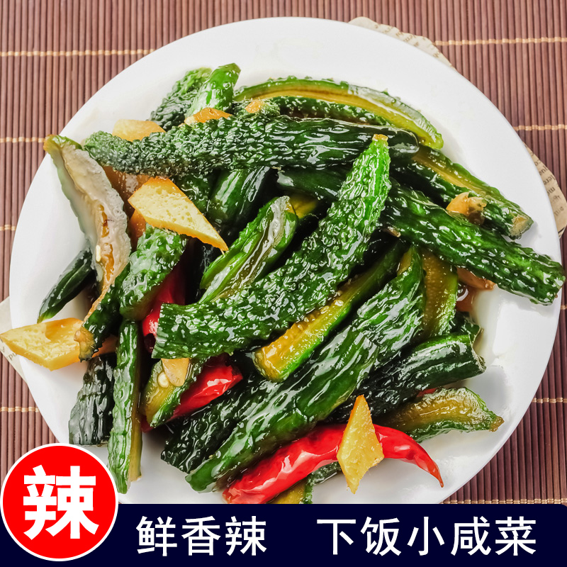 腌黄瓜酱菜自制小黄瓜500g下饭菜脆瓜酱瓜菜香辣脆爽咸菜特产