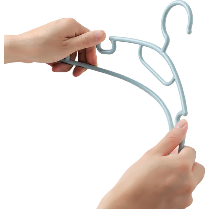 衣架不鼓包加厚衣服加粗装网红耐用防滑学生宿舍护肩凹槽衣服架子 凹槽衣架【5个】