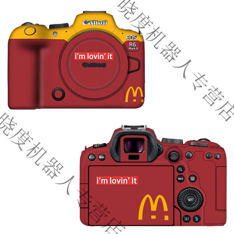 宇泽适用佳能R62/R7/R8/R10/R52/R相机贴纸r6二代机身保护膜定定制款 SN11佳能普通材料(请备注型