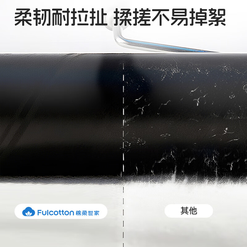 棉柔世家婴儿棉柔巾100%纯棉干湿两用加厚洗脸巾面巾 80抽10包