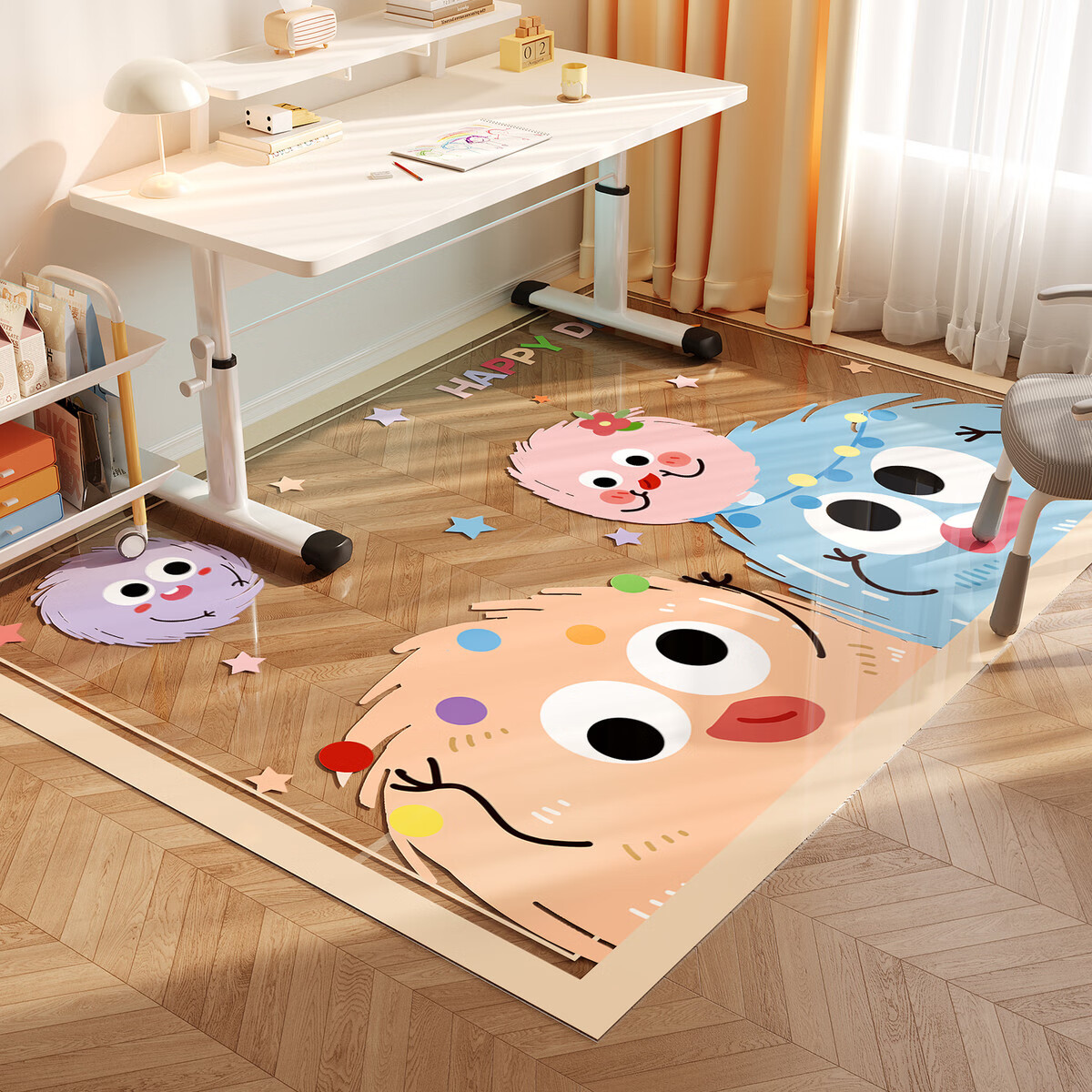 咏幻卡透明地垫防水防滑免洗可擦电脑转椅地毯膜客厅实木地板保护