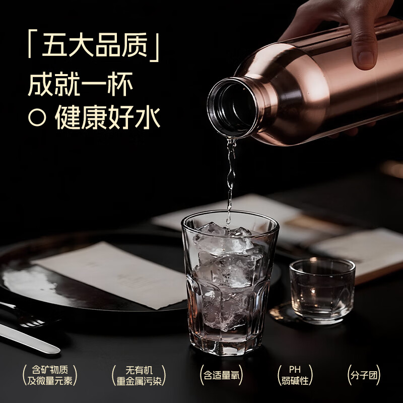 SUREWATER负氢杯冷水杯 杯子 富氢水杯316不锈钢内胆 矿石制氢礼物礼盒新款 玫瑰金630ml