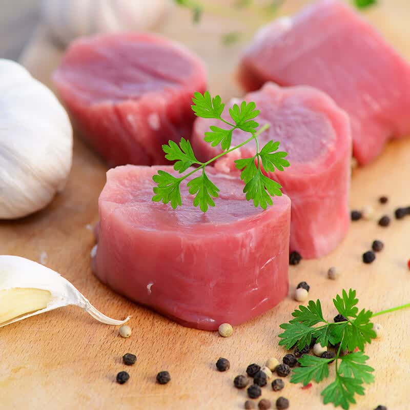 新鲜冷冻猪里脊肉猪瘦肉排骨小里脊猪肉猪小里脊 2斤猪里脊肉