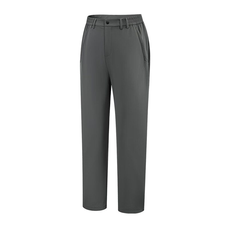 图途户外软壳裤男2025秋冬新款运动长裤加绒保暖防风徒步登山裤 岩石灰 xl