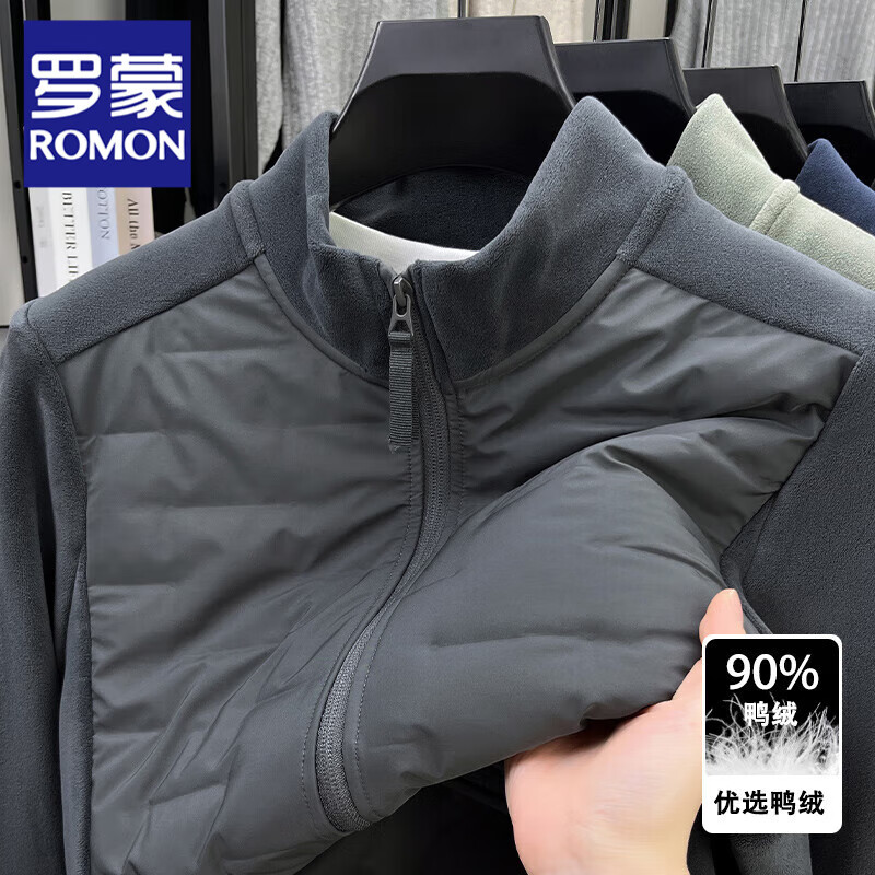 ���ڲ��������ɣ�ROMON���ﶬ��������ʿ�ᱡ���޷�����Ӻ�ůѼ���ڵ�ƴ��ץ�޷������� �л� 4XL 185/104A 199.91Ԫ