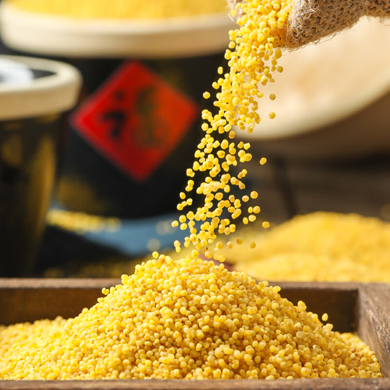 延韵小米黄小米婴幼儿新米正宗陕北米新黄小米婴儿陕西小米杂粮小米 延安油小米2.5kg