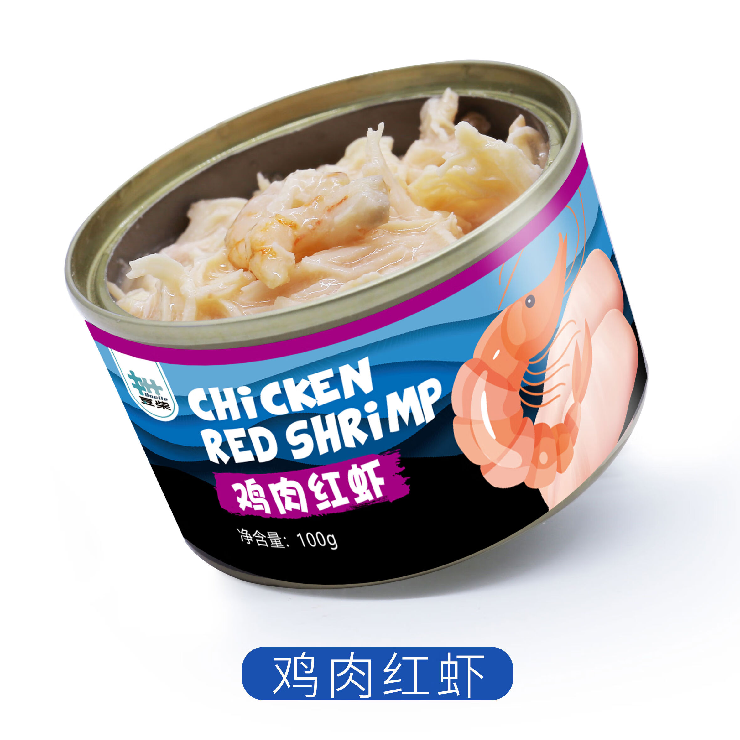 豆柴布丁妹妹狗狗罐頭寵物零食貓咪濕糧營養(yǎng)雞肉拌糧大禮盒100g 雞肉紅蝦100g罐 1罐