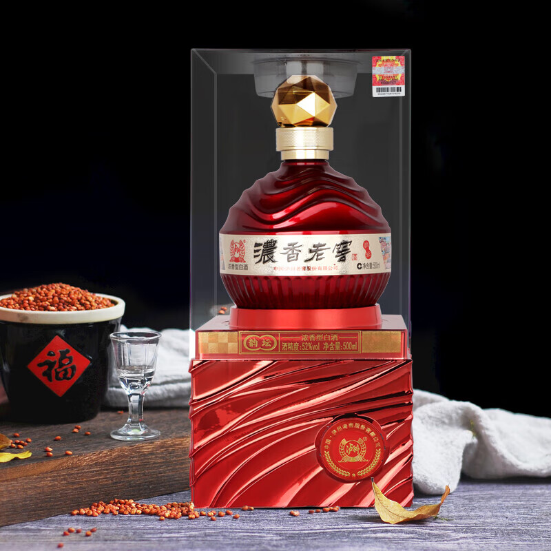 瀘州老窖定制酒【官方正品】浓香酒喜宴婚宴酒商务宴请送礼酒 52度 500mL 6瓶 浓香老窖韵坛