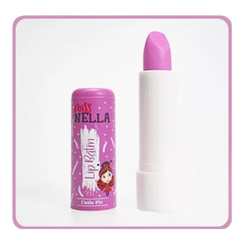 MISS NELLA兒童潤唇口紅唇膏舞臺演出唇彩安全無味水洗女童春節(jié)新年生日禮物 兒童彩妝秋冬潤唇口紅  薰衣草紫