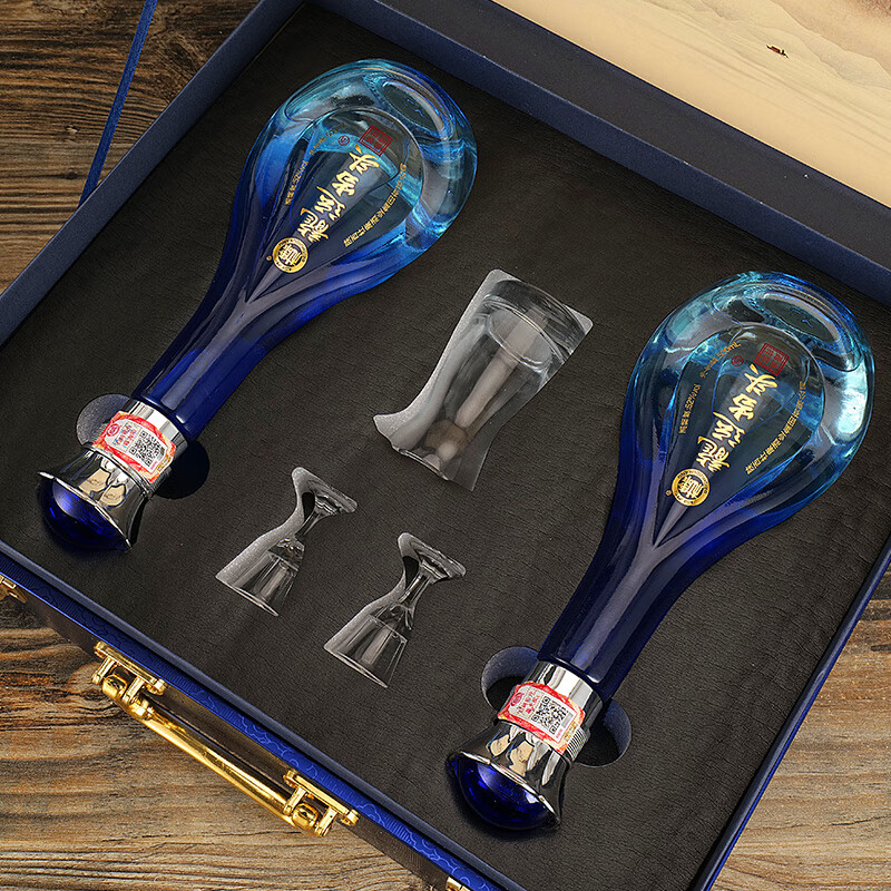 白水杜康（BAISHUIDUKANG）龙运当头 浓香型白酒 52度 500ML*2瓶 高端手提礼盒 送酒具 送礼 52度 500mL 2瓶 送酒具