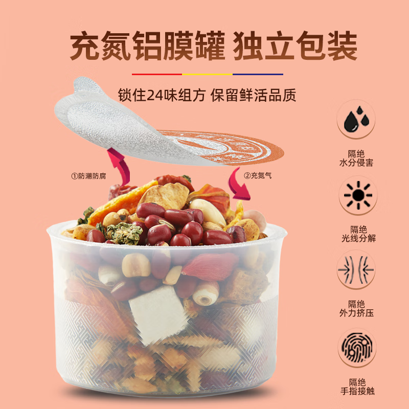 杞硕人参赤小豆薏米茶10罐养生男士女士除芡实湿气养生祛薏米湿红豆茶 人参赤小豆薏米茶10罐装