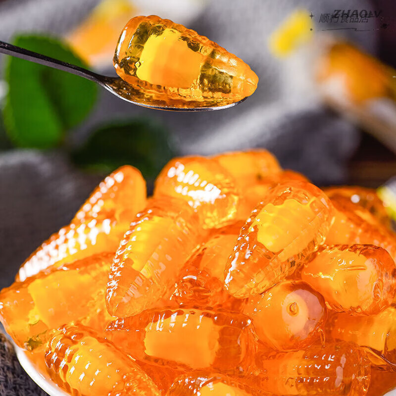 如意人玉米味爆浆夹心软糖怀旧儿童零食玉米糖结婚喜糖糖果批发 爆浆玉米味软糖1斤【500g】