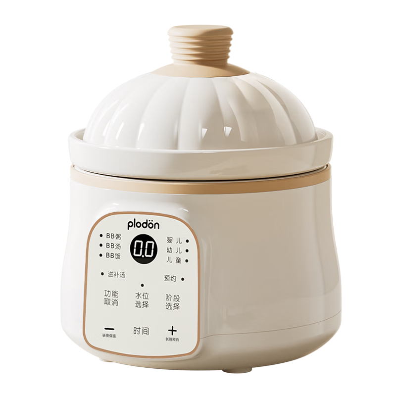 �����٣�PLODON��������BB���෹��Ӥ��΢ѹ��ʳ��ר�������ѱ����մ�ȫ�Զ������� 1L�̰�ɫ �����׶ηֽ�ι���� 159Ԫ