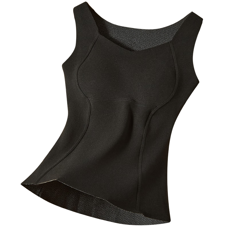 古今（GUJIN）保暖背心女内搭带胸垫秋冬高级感短款打底无痕遮肚子可外穿修身 浅紫 （无感软支撑） L 【推荐50-57.5kg】