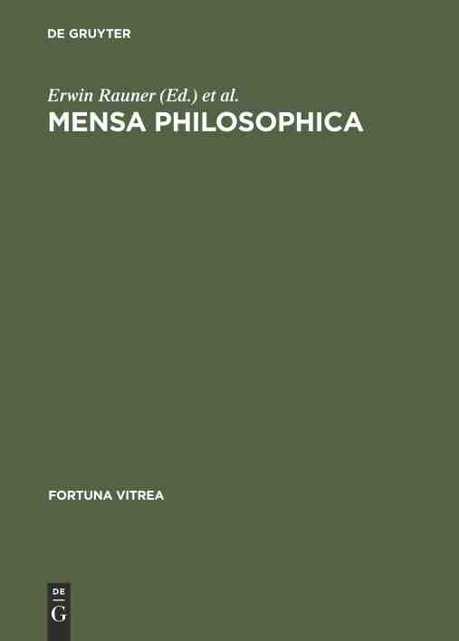 预售 按需印刷 mensa philosophica