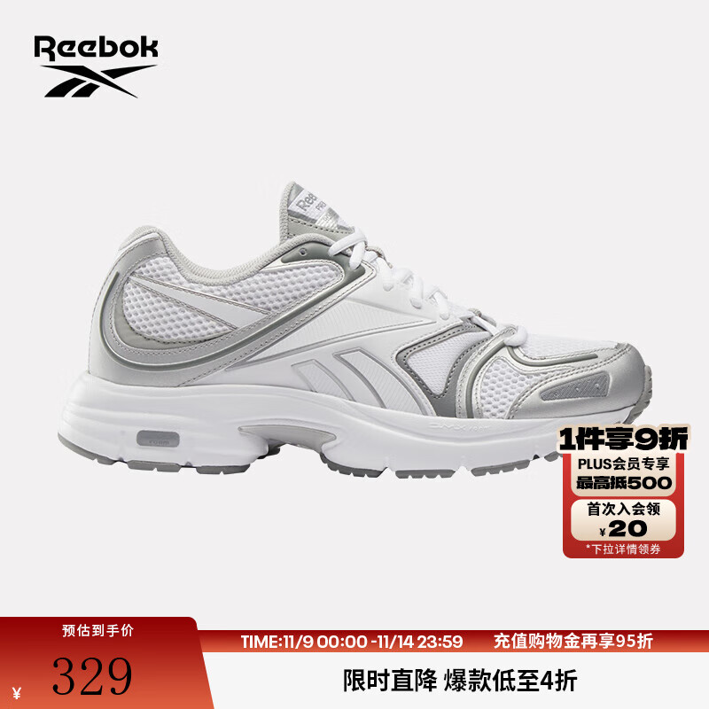 Reebok锐步官方24新款男女同款RBK PREMIER ROAD PLUS VI运动休闲鞋 100200964 中性款 44.5 中性款(29cm),US：11