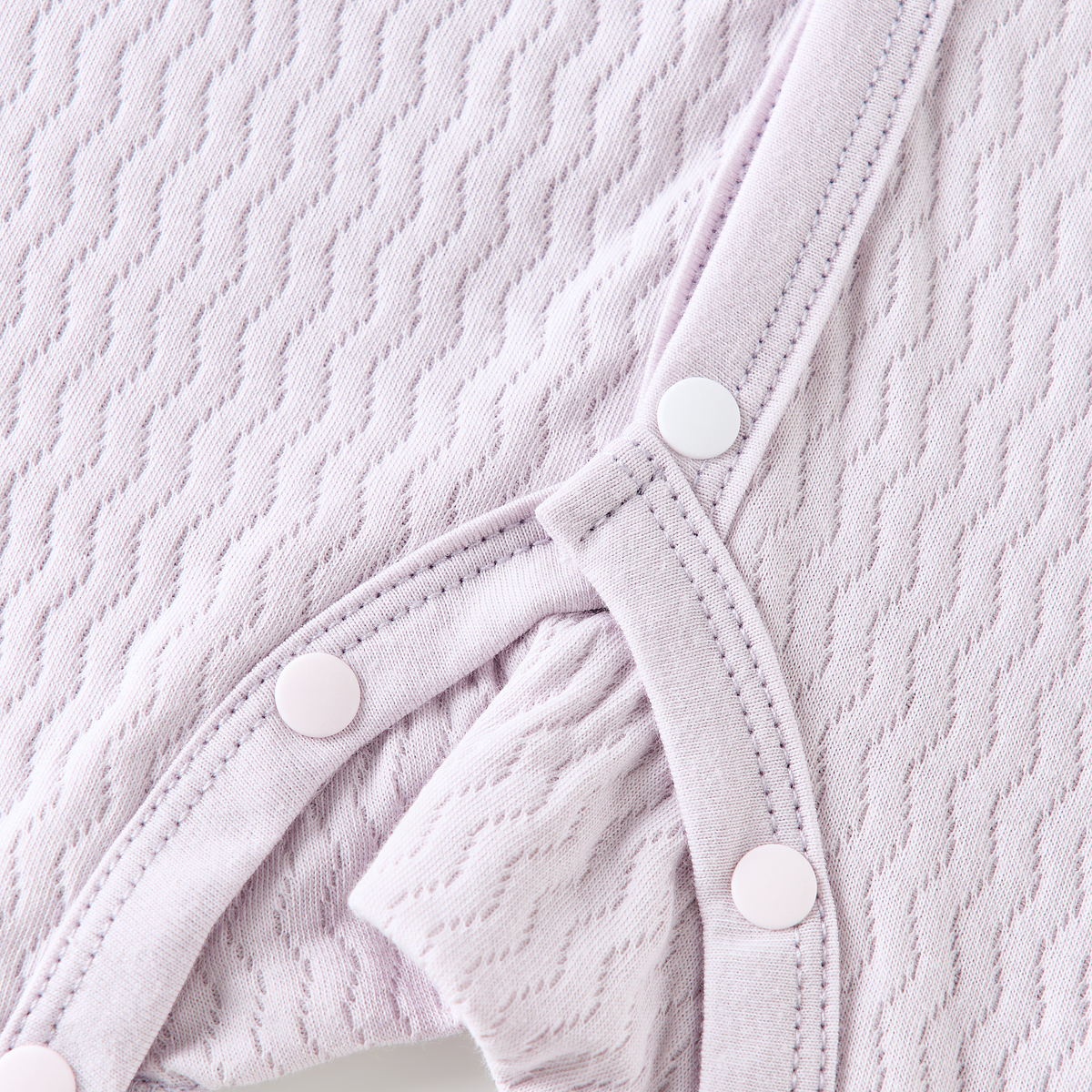 童泰(TONGTAI)女宝宝连体衣春秋季纯棉婴儿衣服新生儿哈衣爬服无骨睡衣提花 紫色 80cm