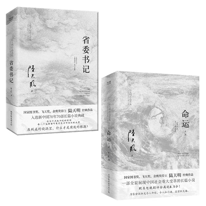 现货即发】陆天明作品集(2023版):省委书记+大雪无痕+苍天在上+高纬度战栗+泥日+命运 官场小说 【全3册】省委书记+命运(2册)