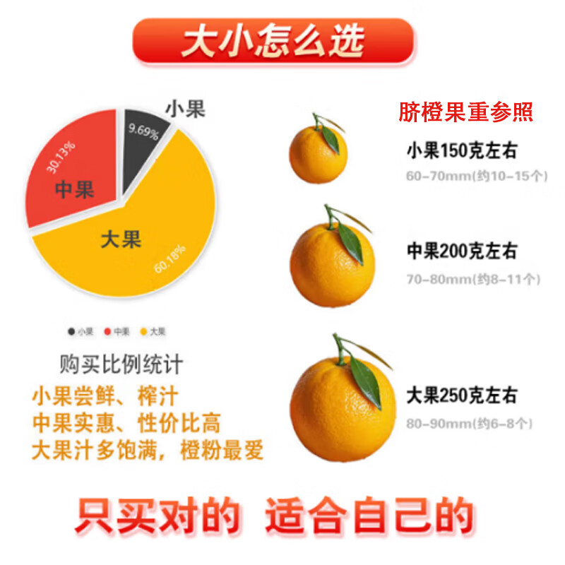 江西赣南脐橙 当季新鲜橙子水果现摘皮薄多汁 大果超好吃 赣南脐橙【净重9斤】70mm+