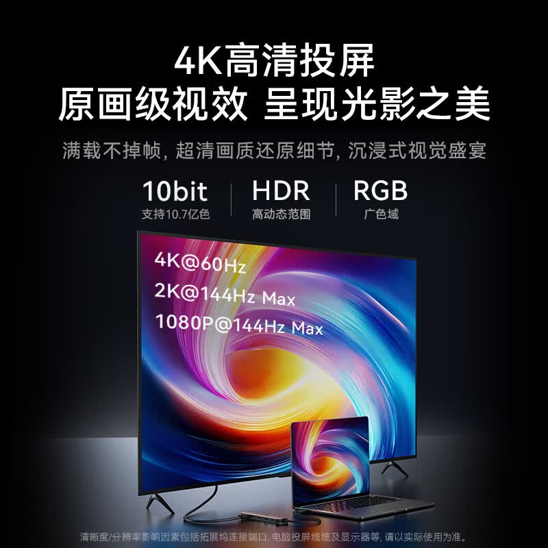ANKER安克Type-C扩拓展坞转HDMI转接头USB3.0读卡投屏转换器适用MacbookiPad笔记本电脑 7合1-全能型【4K60Hz投屏+2A1C+读卡】