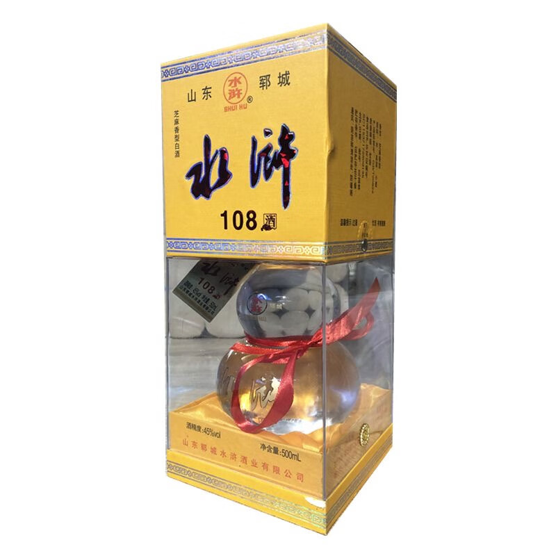 zoci山东郓城水浒酒108酒芝麻香型白酒经典45度水浒108酒纯粮酒礼品酒