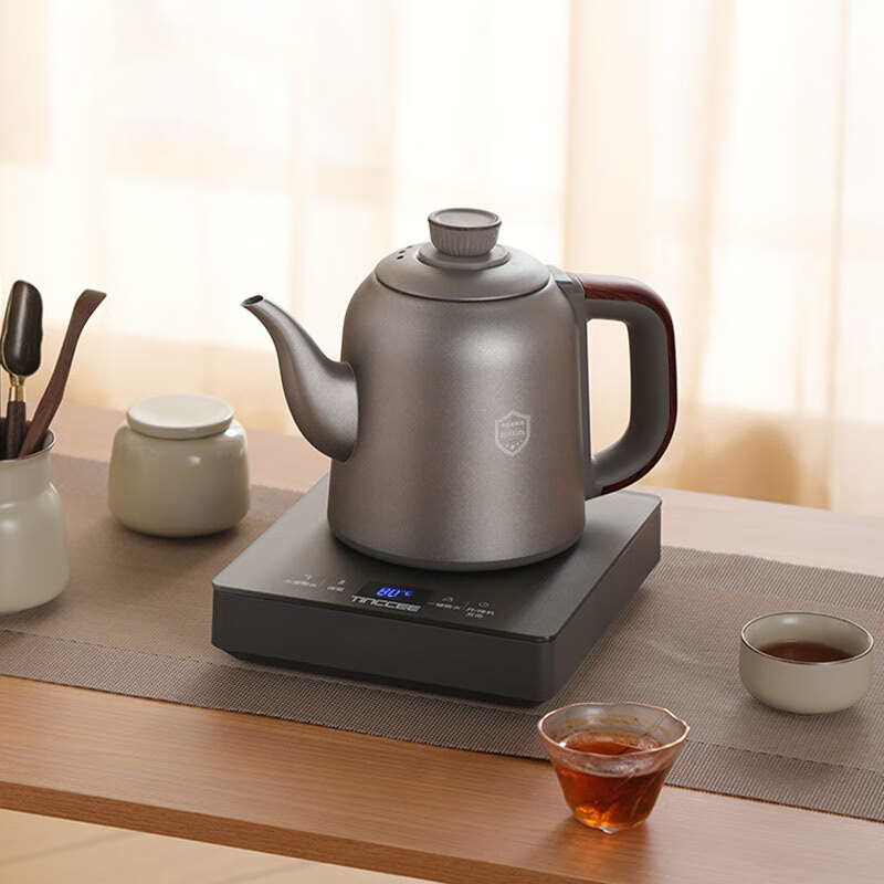 鲸可全自动烧水壶电热水壶煮茶器电茶壶泡茶壶台嵌式电饮水机一体上水壶多段保温办公室小电器 1.2L 手柄上水316不锈钢单壶【RXDC112】