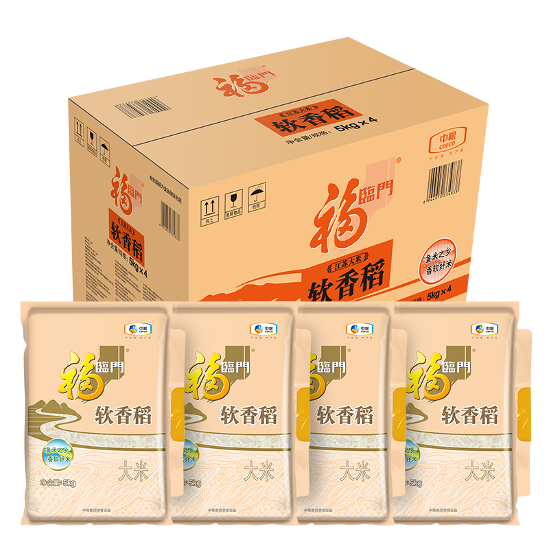 福临门 苏北米 软香稻 箱装  10斤*4 40斤