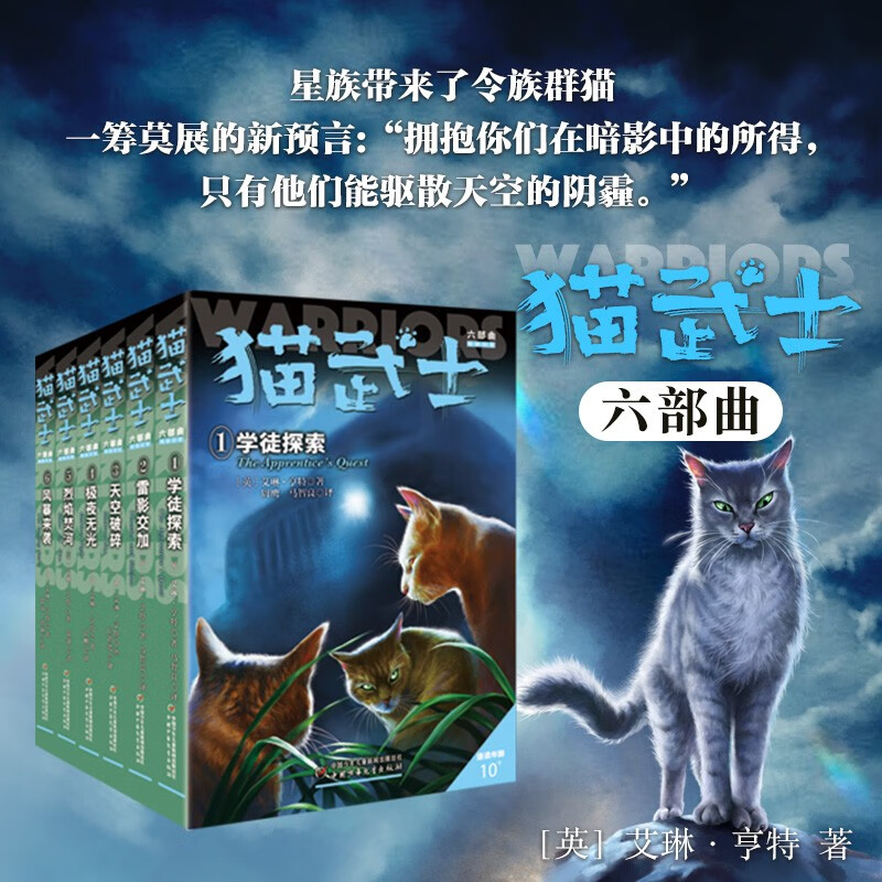 猫武士六部曲（全6册）暗影幻象 儿童文学动物小说自主阅读生存勇气成长励志 奇幻冒险小说 中小学生青少年提升写作作文能力 课外书王芳推荐
