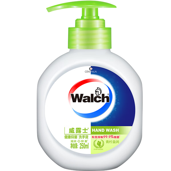 威露士健康抑菌洗手液250ml 青柠盈润泡沫丰富易冲洗护手 儿童学生