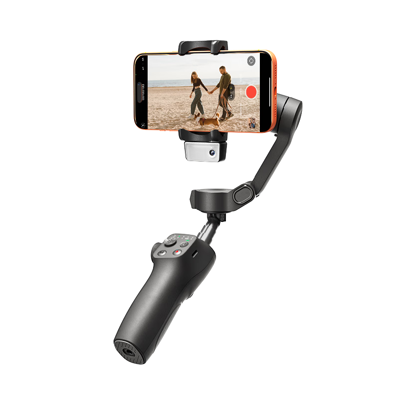 逗映（FUNSNAP）CM9手機云臺穩(wěn)定器 AI跟拍手持云臺三軸防抖可折疊延長自拍桿vlog拍攝便攜旅游拍攝神器 AI版本