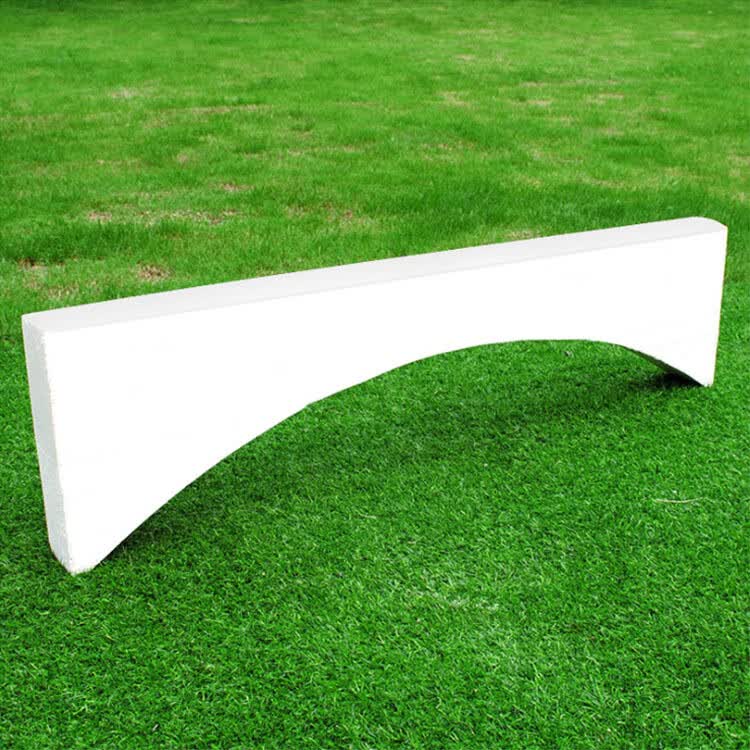 铅球抵趾板圆柱弧形木质白色投掷铅球板田径场地训练比赛辅助用具