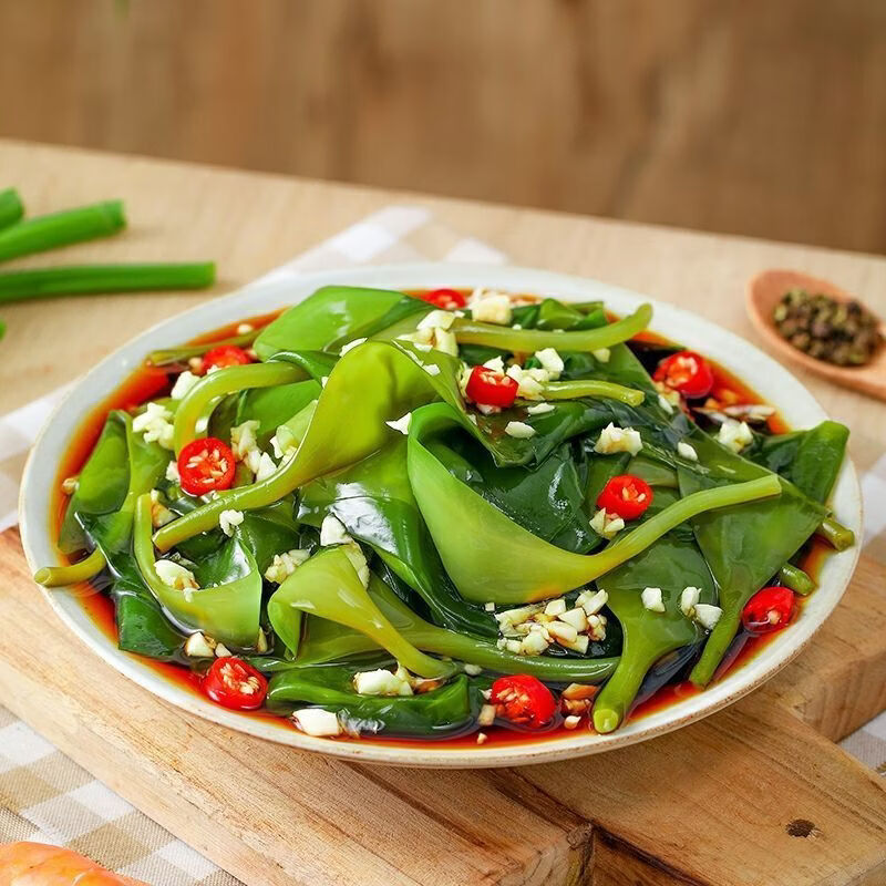 福建海带苗海带盐渍嫩芽嫩苗特产凉拌菜涮火锅食材商用批发 霞浦海带嫩苗【250g*4包】