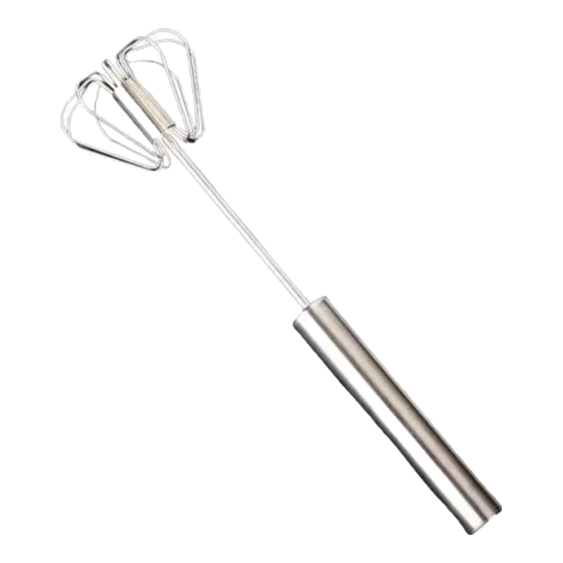 半自动打蛋器家用不锈钢搅拌器鸡蛋奶油打发器手动摇蛋神器调蛋器 【小号】半自动打蛋器