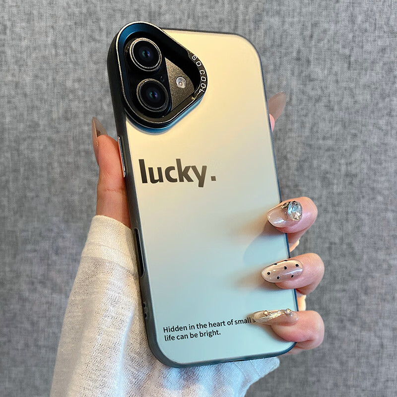 世咏适用苹果17手机壳 iphone17保护套全包超薄简约创意个性彩银镭射防摔男女款 黑色