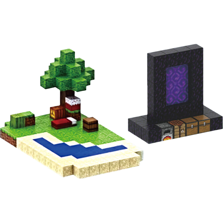 我的磁力方块世界3岁以上强磁吸积木男女孩益智拼装礼物周边游戏 磁力方块【25件】20方块+5公仔