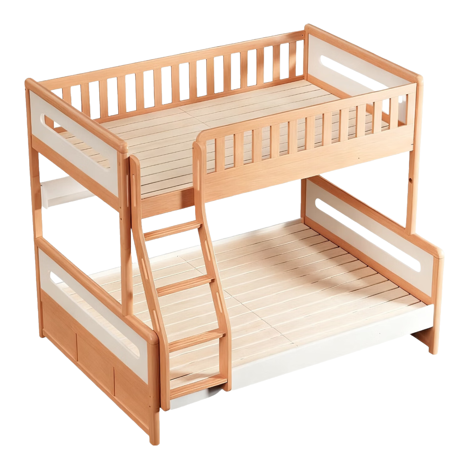 京東京造家居兒童床 AA級山毛櫸加高護欄 實(shí)木上下床高低床