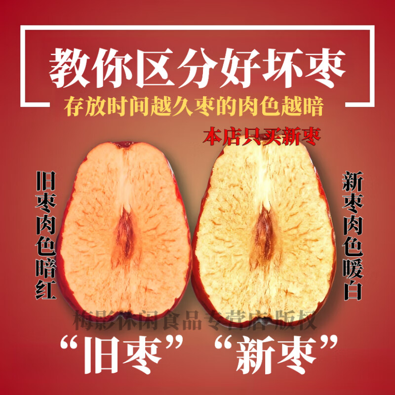 芈六新疆红枣特选级一级若羌红枣免洗灰枣即食2025新货干吃煲汤泡水 一等品即食红枣2斤【饱满无坏果】