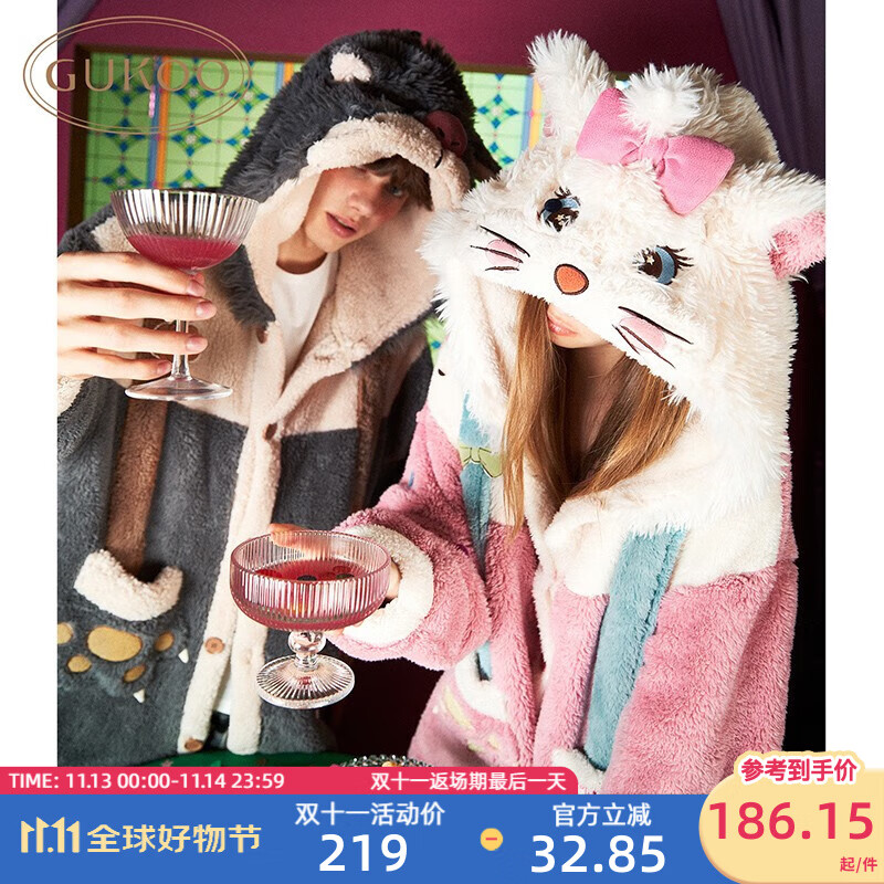 ��������è����˯��Ů�ﶬ�¿ͨ˯���ﶬ��ñɺ������ʿ�Ҿӷ�D ³˹����˯�� 2XL