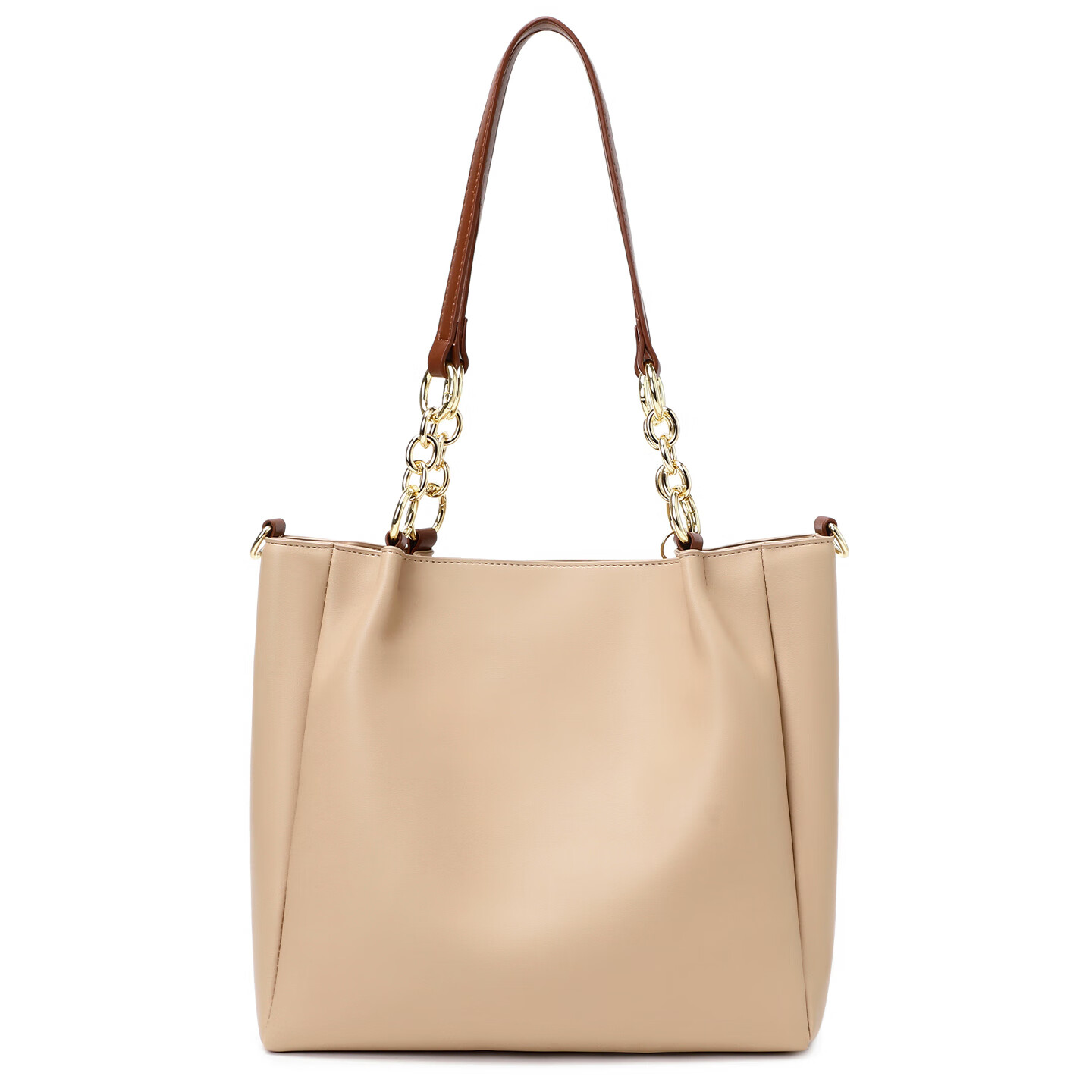 纪诗哲(GIEVSZHE)轻奢侈包包女包2025年新款女士单肩斜挎托特包送老婆女友生日礼物 卡其色 品牌礼盒装