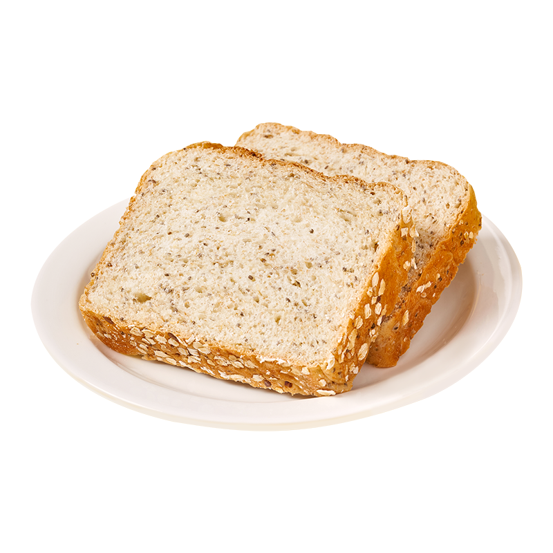 碧翠园全麦面包0脂0蔗糖黑麦吐司1000g粗粮面包早餐健身代餐食品零食